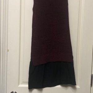 French Connection Burgundy Dress